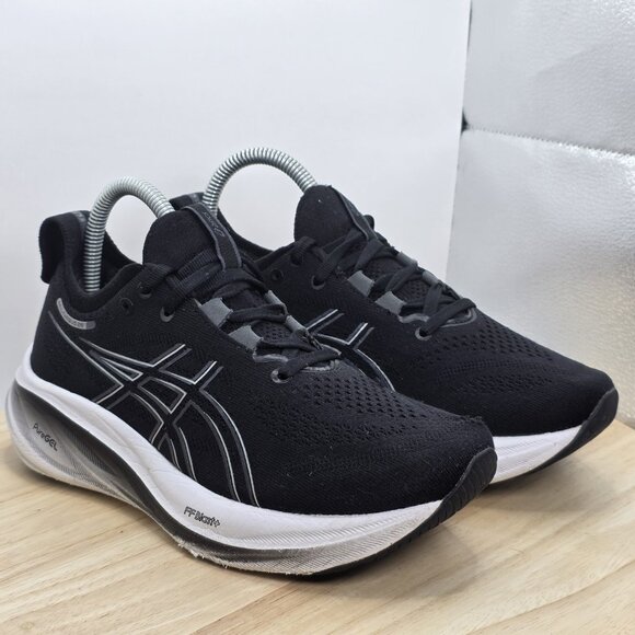 Women Size 6 Wide - Asics Gel Nimbus 26 Blac Athletic Running Shoes Sneakers - Picture 5 of 11